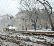 Снегопад в Одессе 25 января 2013